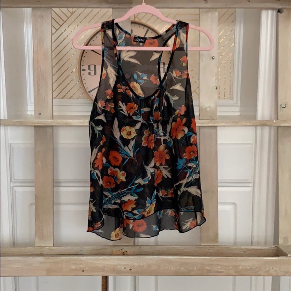 Styles Racerback Floral Tank